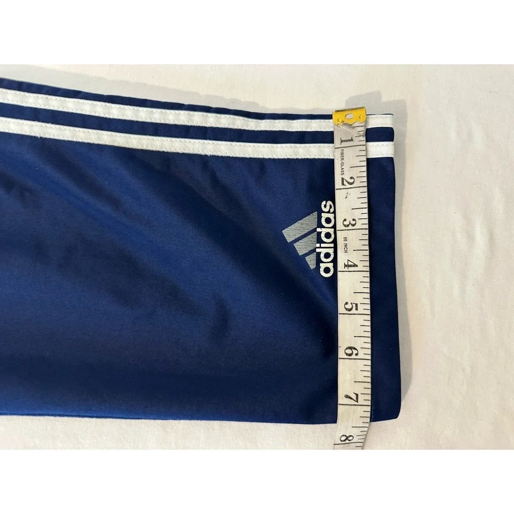 Vtg 90 Adidas Track Pants‎ Navy Mens M Jersey Tear Away Side Snaps 27x29 USA